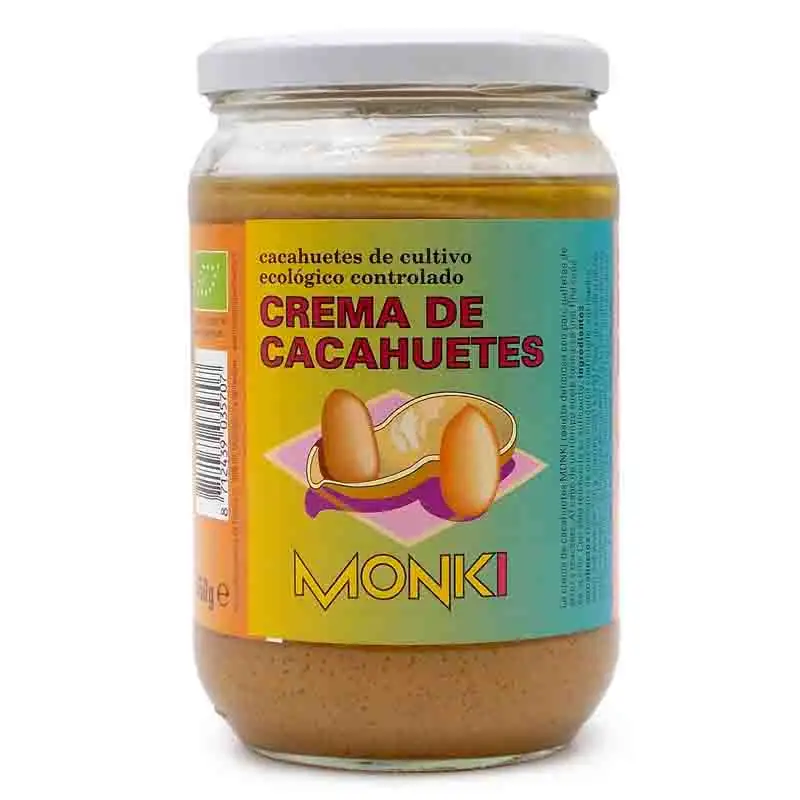 MONKI - CREMA DE CACAHUETE 650g BIO