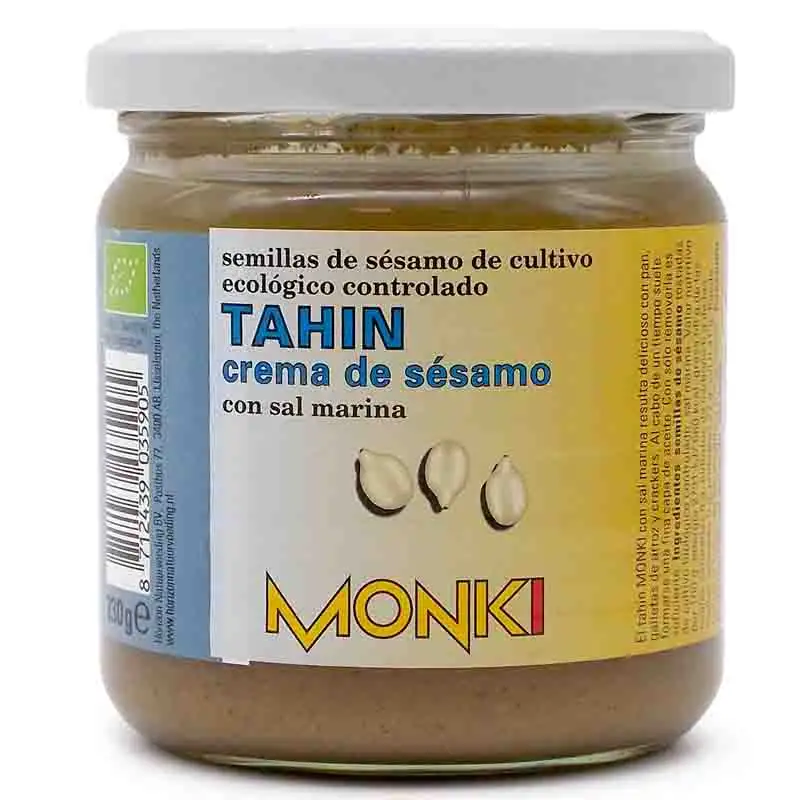 MONKI - TAHIN TOSTADO CON SAL 330g BIO