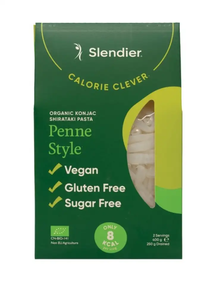 Macarrones Penne de Konjac Slendier 400g | Ecológico