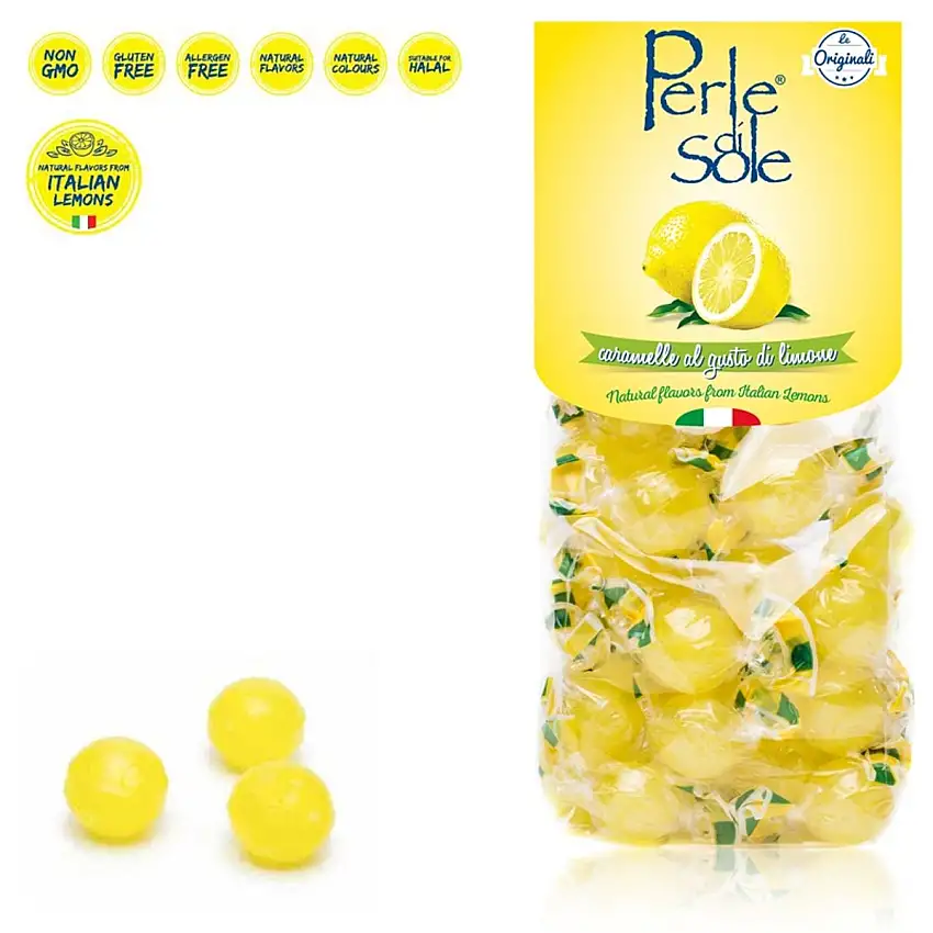 Perle di Sole - Dulces sabor limón 200 Gr.
