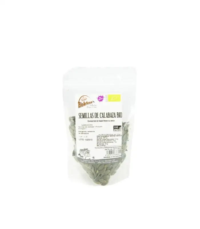 SEMILLAS DE CALABAZA SIN GLUTEN BIO 250g BIOARTESA