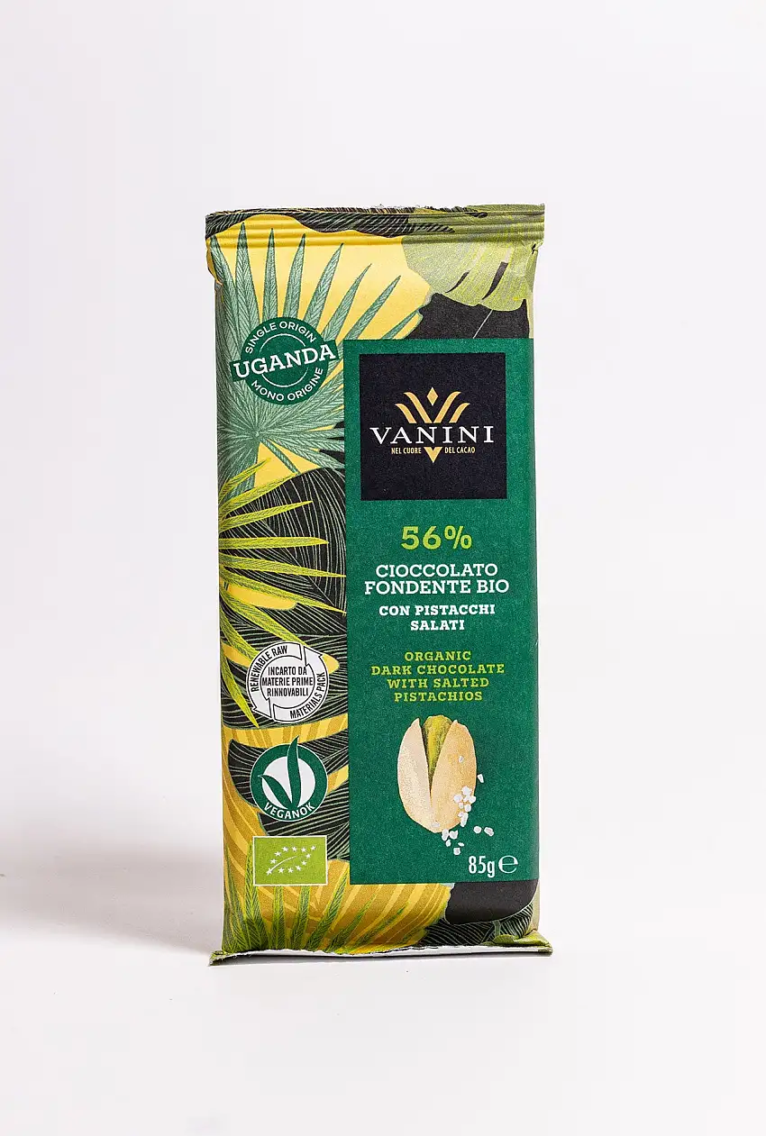 Chocolate Dark Pistacho salado 56% cacao 85g