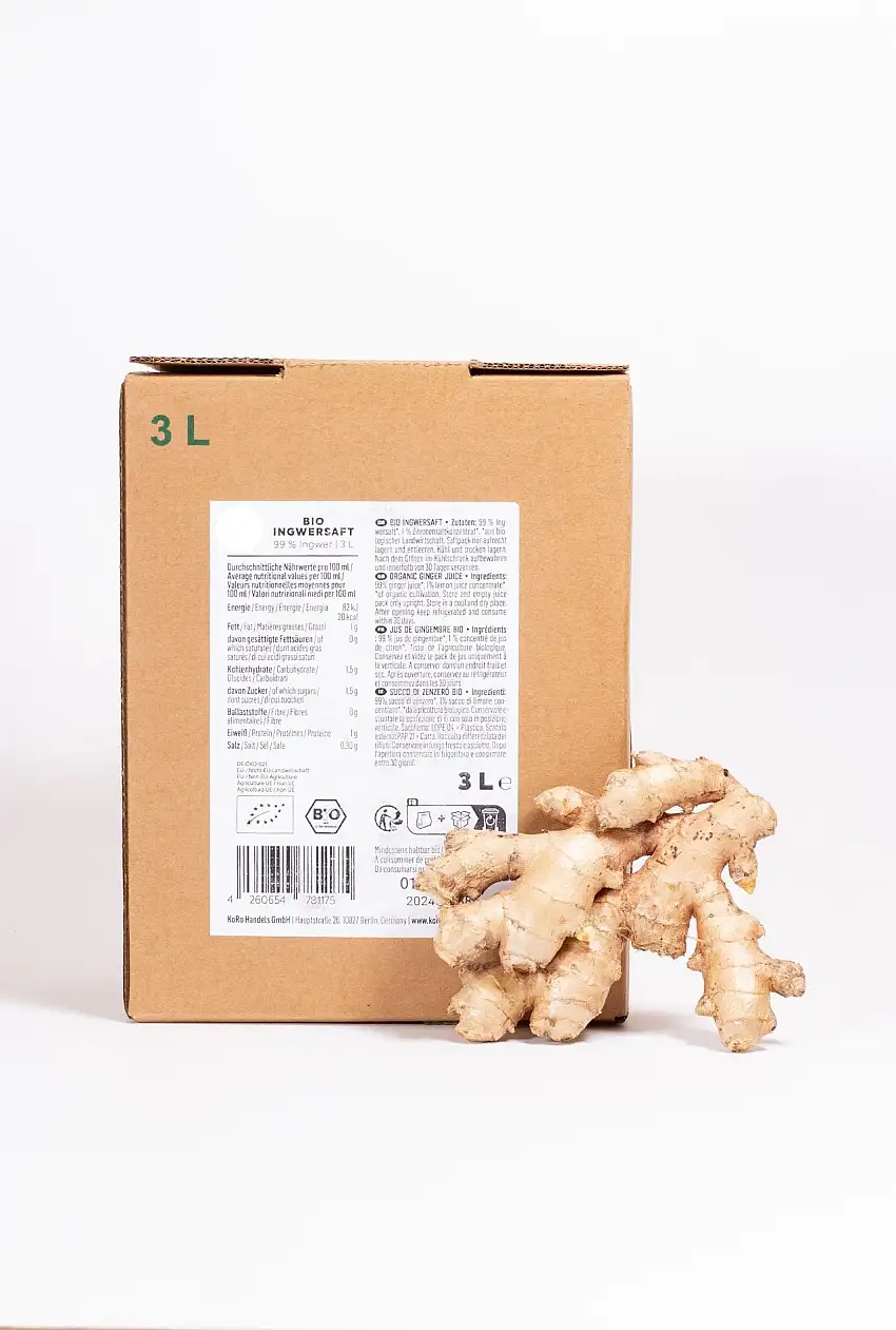 Zumo de Jengibre Bag in box ECO 3Litros